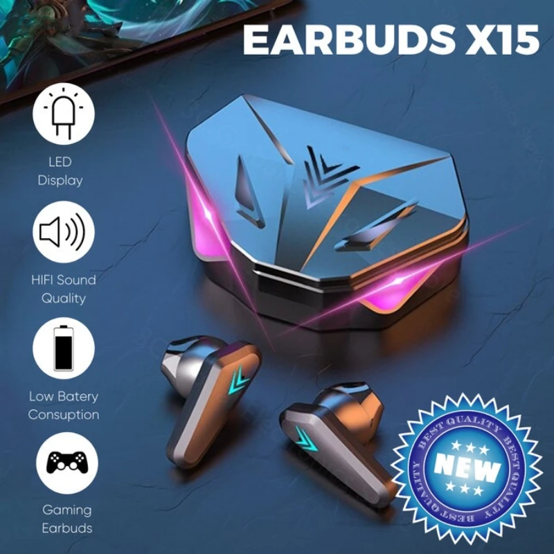 1PCS X15 TWS X15 Pro Wireless  - đánh giá và giá Esports Gaming Headset