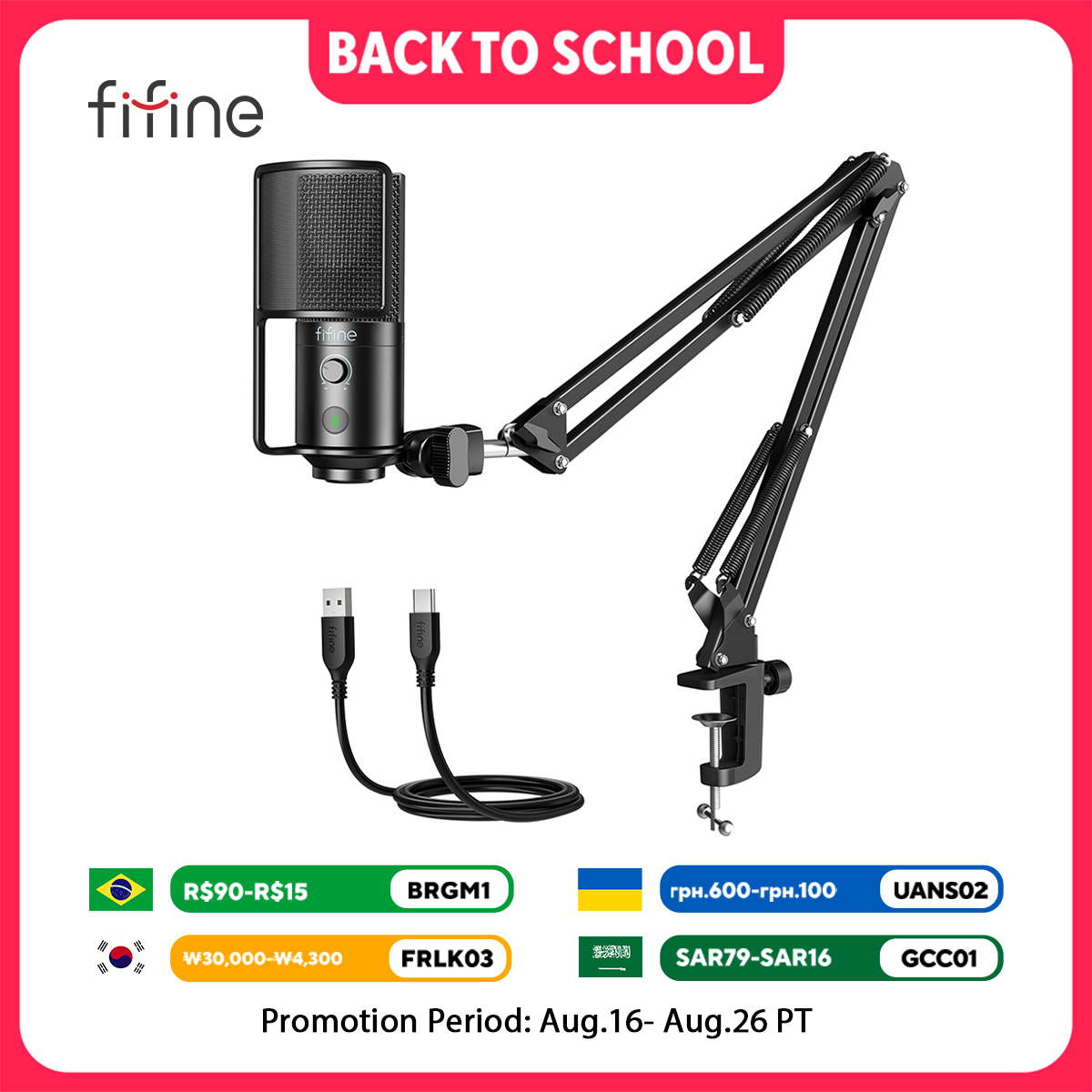 FIFINE USB Streaming Microphon - đánh giá và giá Streaming Mic Condenser