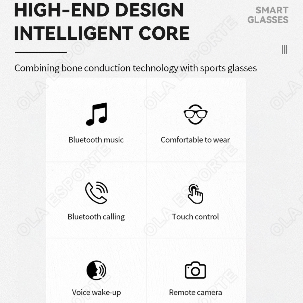 NEW Smart Glasses V5.3 Bluetoo - đánh giá và giá Esports Gaming Headset