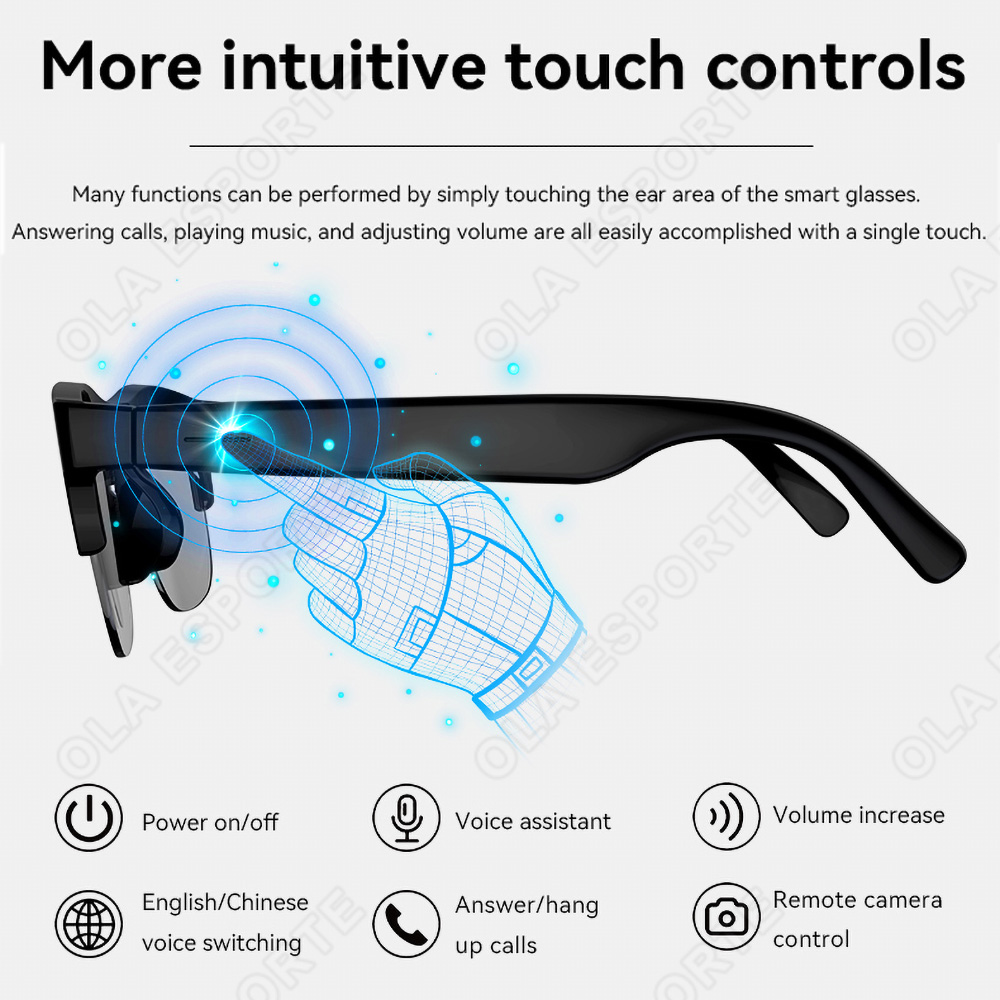 NEW Smart Glasses V5.3 Bluetoo - đánh giá và giá Esports Gaming Headset