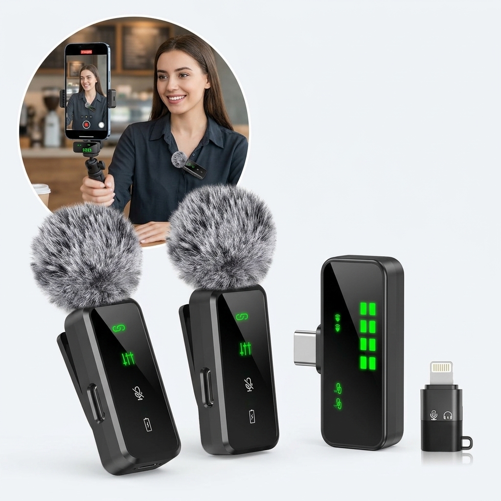 Wireless Lavalier Microphone C - đánh giá và giá Streaming Mic Condenser