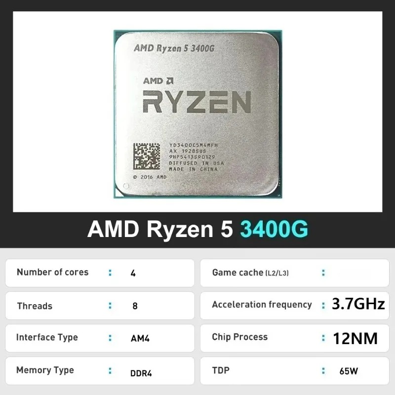 R5 3400G 100% Brand New AMD Ry - đánh giá và giá Amd Cpu Ryzen 5