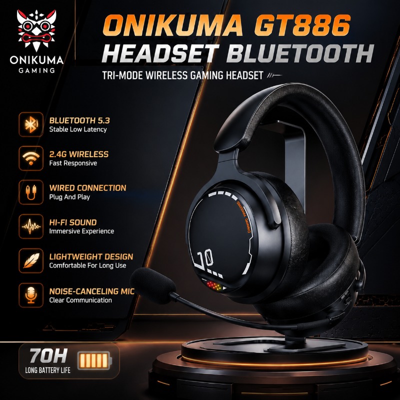 ONIKUMA GT886 Gaming Headset T - đánh giá và giá Esports Gaming Headset