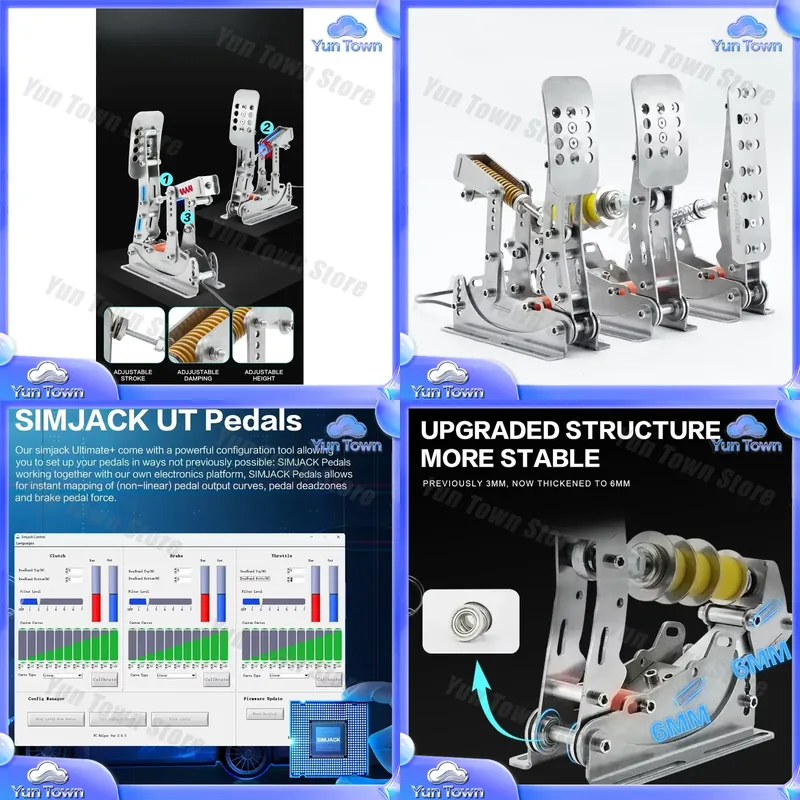 Simjack NEW UT Pedals for PC S - đánh giá và giá Esports Gaming Setup