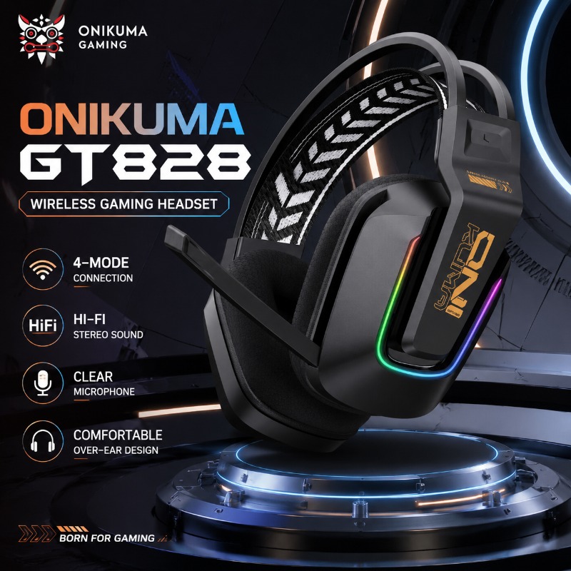 ONIKUMA GT828 Gaming Headset 4 - đánh giá và giá Esports Gaming Headset