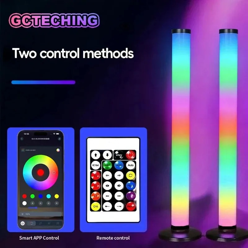 2PCS 120CM RGB Floor Lamp, Sou - đánh giá và giá Esports Gaming Setup