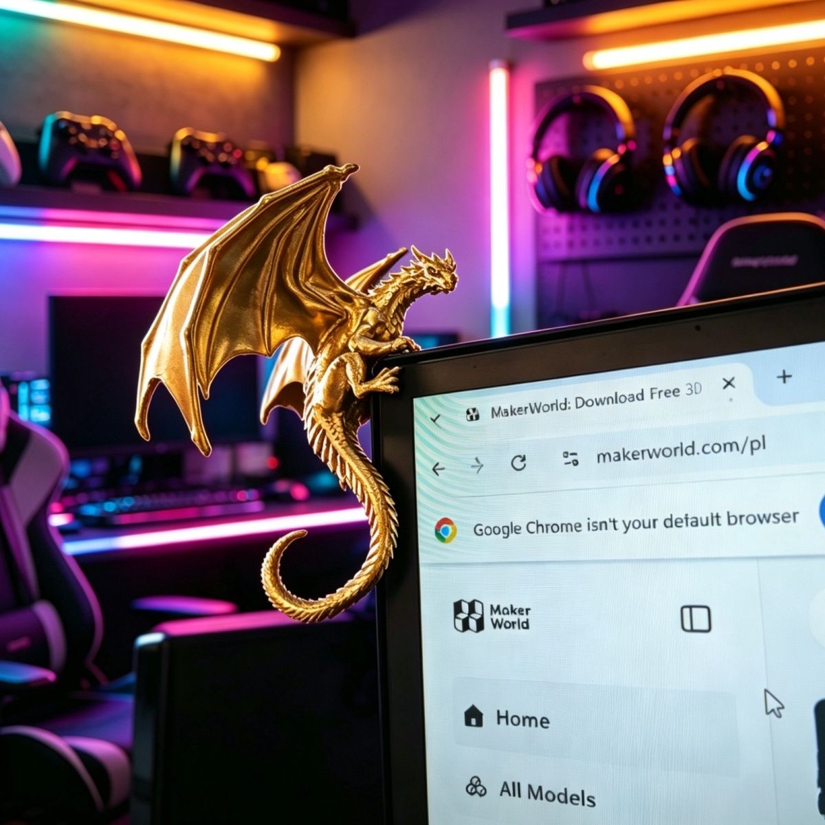 Cool Dragon Lying Figure Monit - đánh giá và giá Esports Gaming Setup