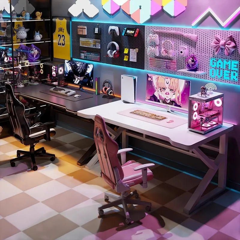 Double E-sports Gaming Desk Lo - đánh giá và giá Esports Gaming Setup