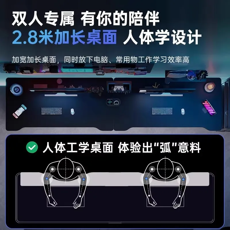 Double E-sports Gaming Desk Lo - đánh giá và giá Esports Gaming Setup