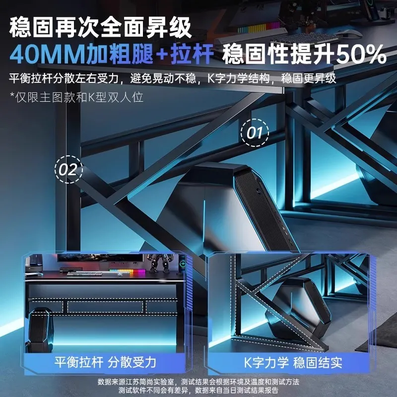 Double E-sports Gaming Desk Lo - đánh giá và giá Esports Gaming Setup