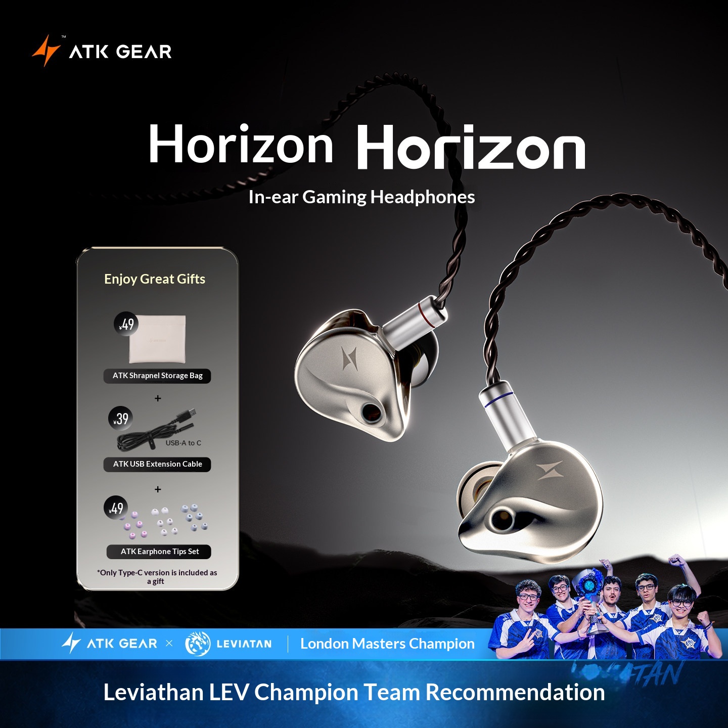 ATK Horizon Wired In Ear Gamin - đánh giá và giá Esports Gaming Headset